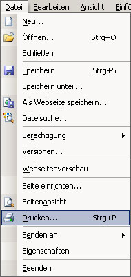 Datei » Drucken